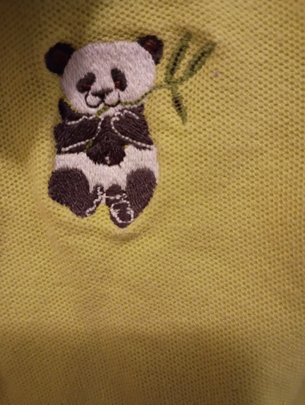 Gymboree Boy's Lime Green Panda Bear Polo Size 4T